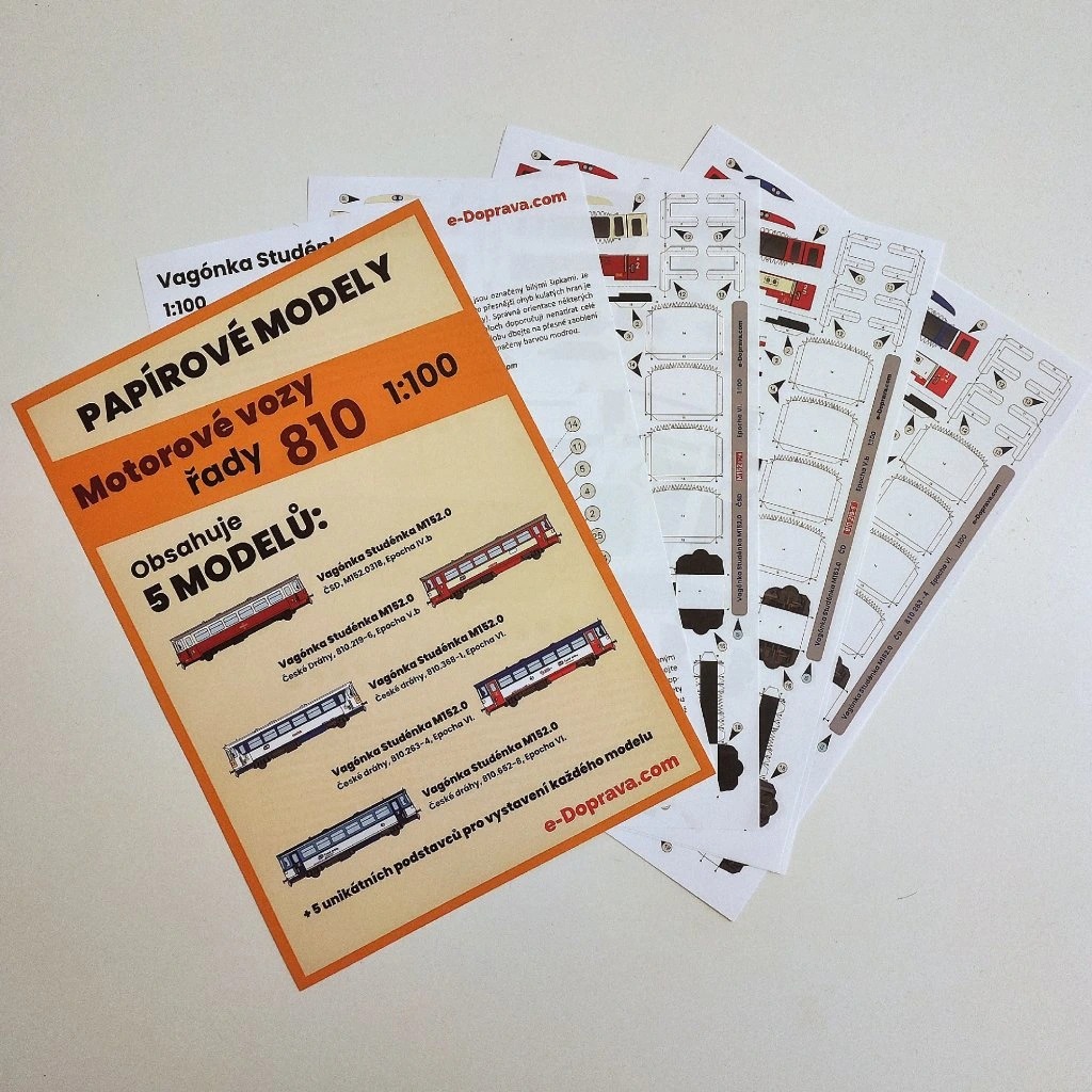 Set 5ks Motorové vozy 810 I. 1100